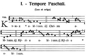 Kyrie I (Graduale romanum, ed. vaticana)